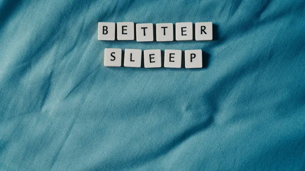 Konsep Tidur Lebih Baik Tidur Tempat Tidur Konsep Tidur Kesehatan — Stok Foto