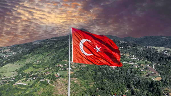Turkish flag. Turkish national holiday. 15 Temmuz demokrasi ve milli birlik gunu. The Democracy and National Unity Day of Turkiye