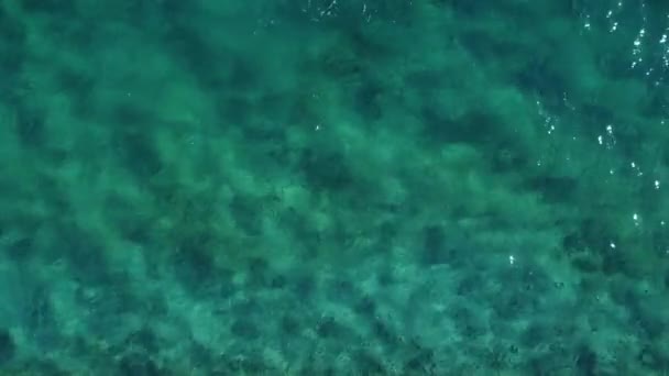 Vedere Aeriană Mării Textura Mării Marea Turcoaz Tranquilă Conceptul Vară — Videoclip de stoc