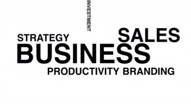 İş sözcükleri geçmişi. İş dünyası bulutu.