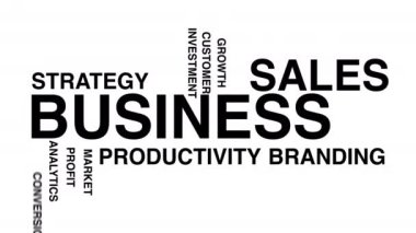 İş sözcükleri geçmişi. İş dünyası bulutu.