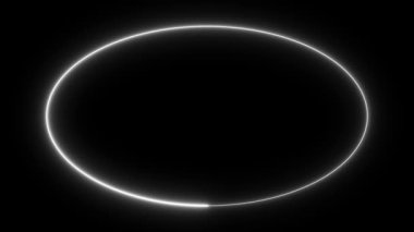 Alfa kanallı neon ışığı. Ürün gösterimi için neon ışık arkaplanı. HUD.