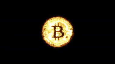 Bitcoin animasyonu. Bitcoin alfa kanalı ile animasyonu alevlendirdi