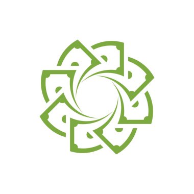 Para logosu tasarım şablonu