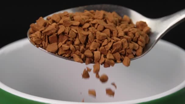 Instant Coffee Coffee Powder Product Freeze Dried Instant Coffee Spoon — Video