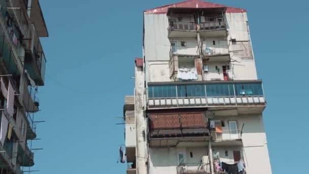 Eski Bölge Batumi Batumi Nin Mimarisinin Yaşamasının Tehlikeli Olduğu Eski — Stok video
