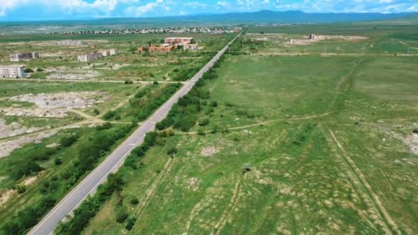 Drone Flight City Gyumri Its Most Ruined Region Armenia Strong — Stock Video