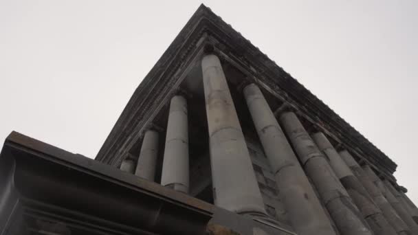 Templo Garni Construído Estilo Greco Romano Ordem Iônica Principal Símbolo — Vídeo de Stock