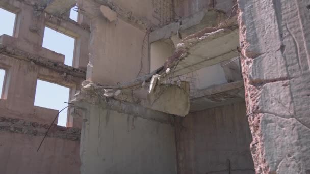 Cidade Gyumri Sua Região Mais Destruída Armênia Onde Forte Terremoto — Vídeo de Stock