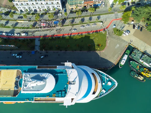 Batumi Georgien Juli 2023 Kryssningsfartyget Astoria Grande Hamnen Batumi Från — Stockfoto