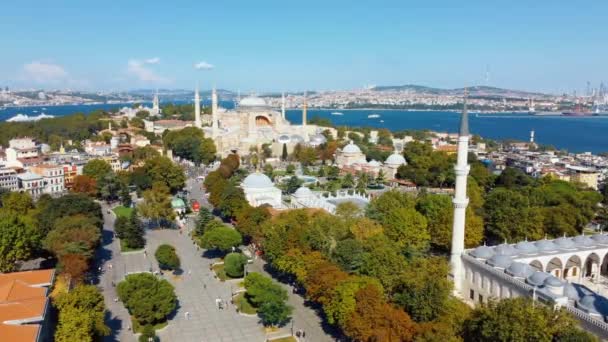 Stanbul Fatih Stanbul Türkiye Sultanahmet Tarihi Unesco Dünya Mirası Şehri — Stok video
