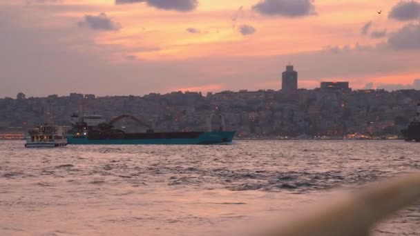 Stadtbild Istanbul Türkei Hoch Über Der Stadt Istanbul Schöne Ansicht — Stockvideo