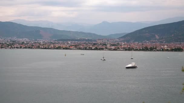 View Coast Fethiye Turkey Fethiye Popular Tourist Destination Turkish Riviera — Stock Video
