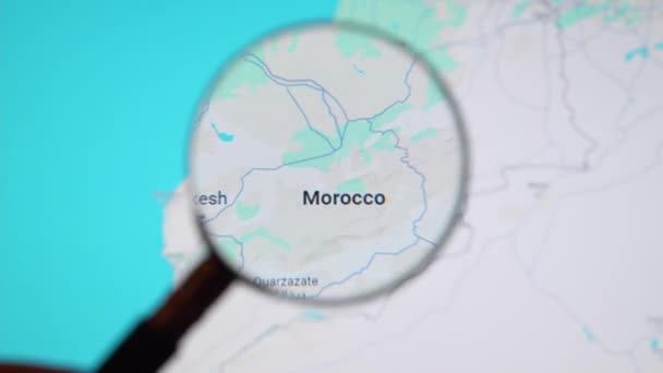 Μπατουμη Γεωργια Ιανουαριου 2024 Μαρόκο Μέσα Από Μεγεθυντικό Φακό Στην — Αρχείο Βίντεο