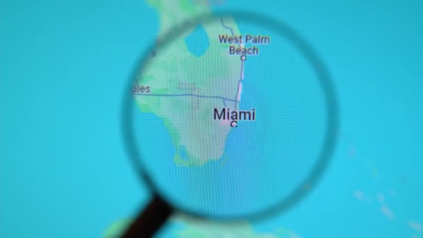 Батуми Грузия Января 2024 Года Соединенные Штаты Америки Майами Через — стоковое видео