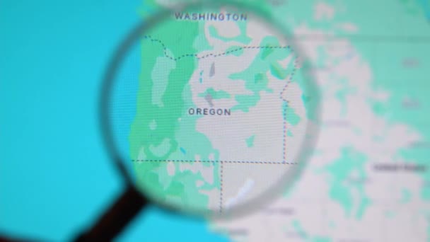 Батуми Грузия Января 2024 Года Соединенные Штаты Америки Орегон Через — стоковое видео