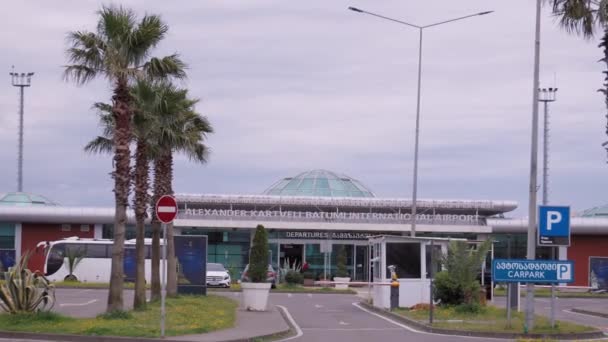 Batumi Georgië 2024 Batumi International Airport Vernoemd Naar Alexander Kartveli — Stockvideo