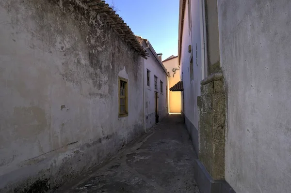 Quiaios Portugal August 2022 Street View Showing Narrow Unmarked Alleyway — Stock Photo, Image