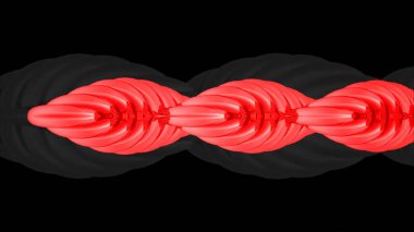 Soyut Kablo İpi 3D İllüstrasyon