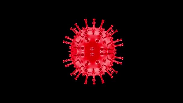 Vykreslování Viru Corona Covid Pandemic — Stock video