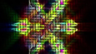 Canlı Geometrik Izgara Tasarımı Dijital Hazırlama