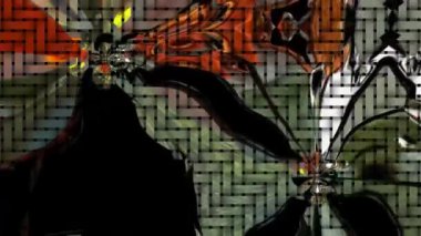 Canlı Geometrik Izgara Tasarımı Dijital Hazırlama