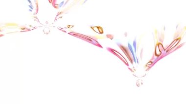 Feminine Abstract Background Digital Rendering