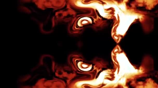Fire Burning Abstraction Background — Stock Video
