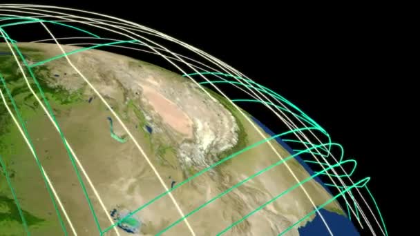 Planet Earth Spinning Digitaalinen Renderöinti — kuvapankkivideo
