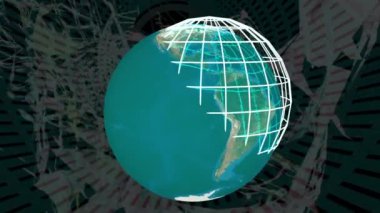 İş Arkaplanı Dünya Bağlantısı 3B Hazırlama