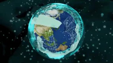 İş Arkaplanı Dünya Bağlantısı 3B Hazırlama