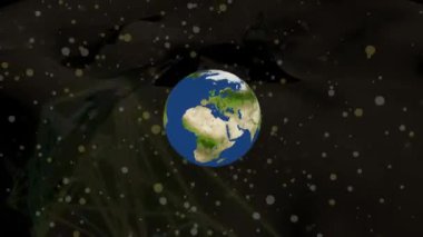 İş Arkaplanı Dünya Bağlantısı 3B Hazırlama