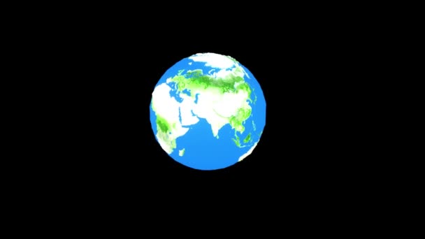 Business Background Earth Connectivity Rendering — Stock video