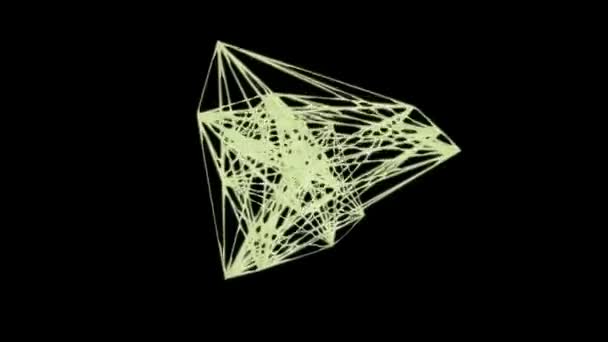 Абстрактные Сетевые Подключения — стоковое видео