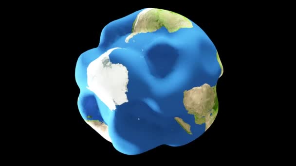 Planeta Terra Spinning Rendering — Vídeo de Stock