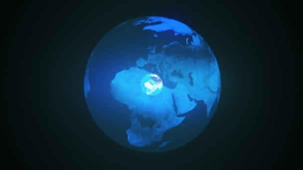 商业背景地球连接3D渲染 — 图库视频影像