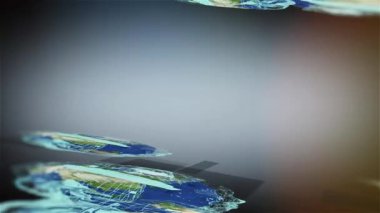 İş Arkaplanı Dünya Bağlantısı 3B Hazırlama