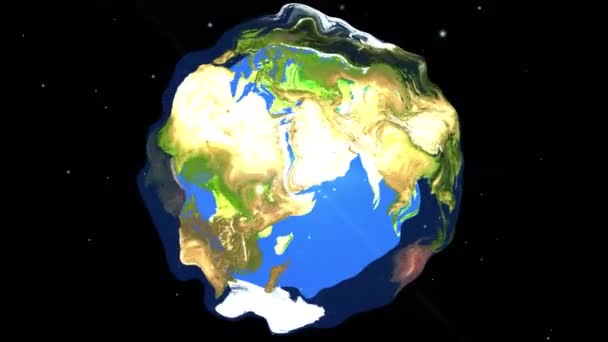 Zakelijke Achtergrond Aarde Connectiviteit Rendering — Stockvideo