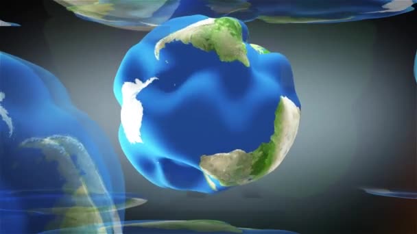 Planet Earth Spinning Renderelés — Stock videók