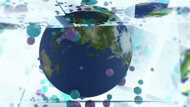 Business Background Earth Connectivity Redare — Videoclip de stoc