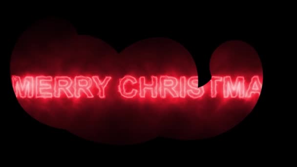 クリスマス タイポグラフィ デジタルレンダリング — ストック動画