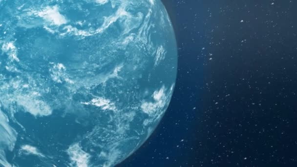 Реалистичная Планета Земля Рендеринге — стоковое видео