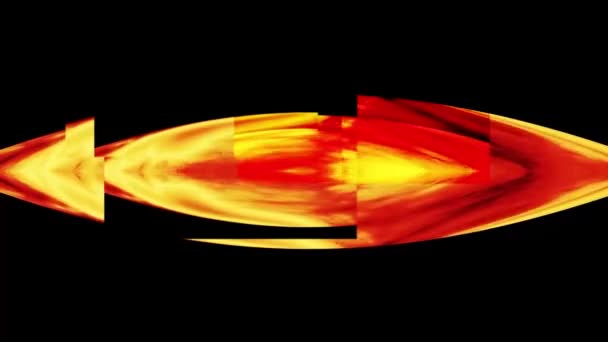 Representación Digital Red Burning Fire Planet — Vídeos de Stock