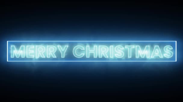 Weihnachtswünsche Glühende Typografie Digitales Rendering — Stockvideo