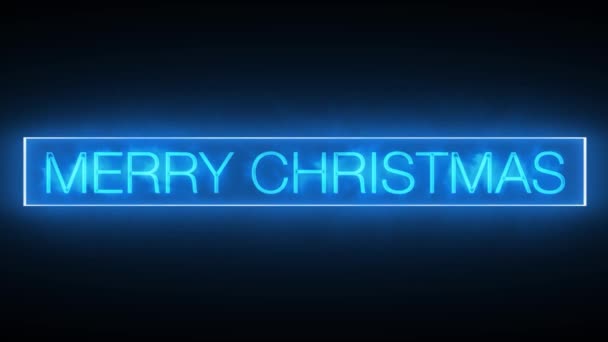 Desejos Natal Tipografia Brilhante Digital Rendering — Vídeo de Stock