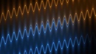 Neon Parlayan Çizgiler Dijital Hazırlama