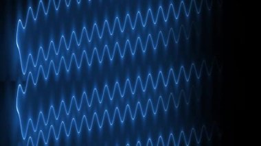 Neon Parlayan Çizgiler Dijital Hazırlama