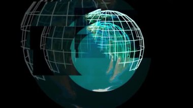 İş Arkaplanı Dünya Bağlantısı 3B Hazırlama