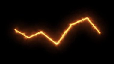 Neon Parlayan Çizgiler Dijital Hazırlama