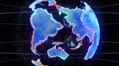 İş Dünyası Küre Arkaplanı 3B Hazırlama